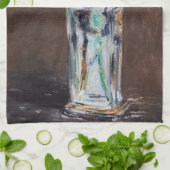 Edouard Manet - Flowers in een kristalvet Theedoek (Gevouwen)