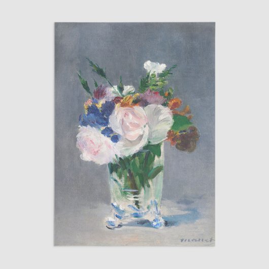 Edouard Manet - Flowers in een kristalvet Tissuepapier