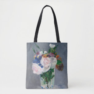 Edouard Manet - Flowers in een kristalvet Tote Bag