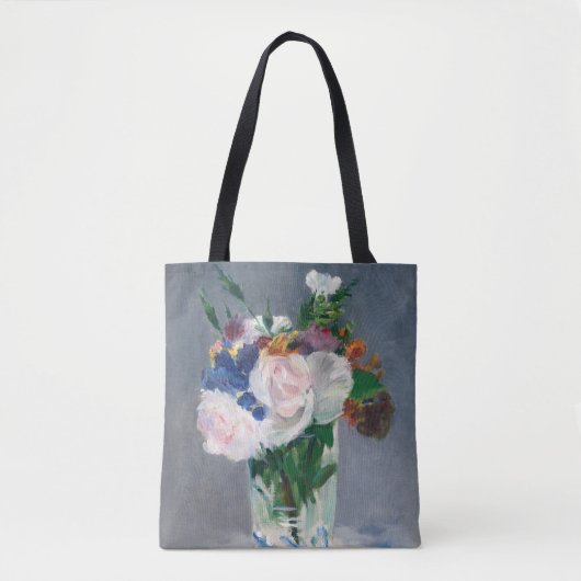 Edouard Manet - Flowers in een kristalvet Tote Bag (Voorkant)