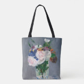 Edouard Manet - Flowers in een kristalvet Tote Bag (Achterkant)
