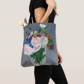Edouard Manet - Flowers in een kristalvet Tote Bag (Dichtbij)
