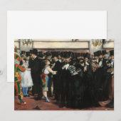 Edouard Manet - Gemaskerd bal in de opera Bedankkaart (Voorkant / Achterkant)