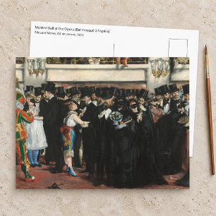 Edouard Manet - Gemaskerd bal in de opera Briefkaart