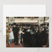 Edouard Manet - Gemaskerd bal in de opera Kaart (Voorkant / Achterkant)