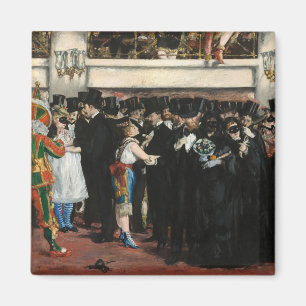 Edouard Manet - Gemaskerd bal in de opera Magneet