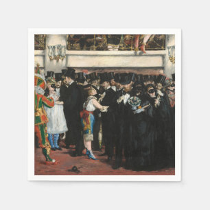 Edouard Manet - Gemaskerd bal in de opera Servet