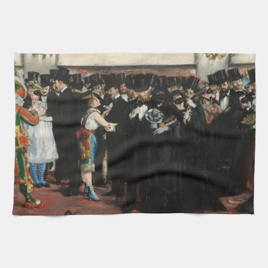 Edouard Manet - Gemaskerd bal in de opera Theedoek (Horizontaal)