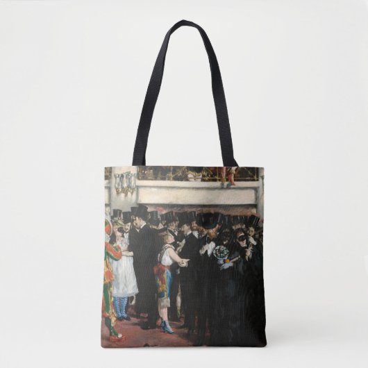 Edouard Manet - Gemaskerd bal in de opera Tote Bag (Voorkant)