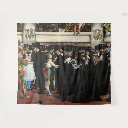 Edouard Manet - Gemaskerd bal in de opera Wandkleed (Voorkant (horizontaal))