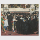 Edouard Manet - Gemaskerde bal bij de opera Cadeaupapier (Vlak)