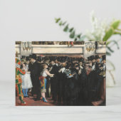 Edouard Manet - Gemaskerde bal bij de opera Kaart (Staand voorkant)