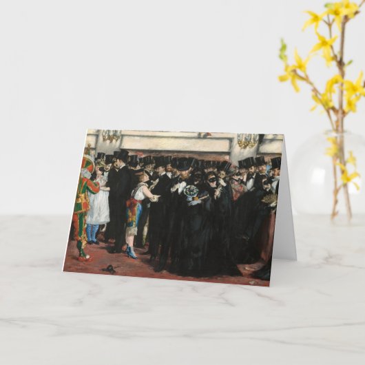 Edouard Manet - Gemaskerde bal bij de opera Kaart (Gele Bloem)
