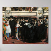 Edouard Manet - Gemaskerde bal bij de opera Poster (Voorkant)