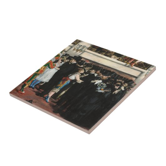 Edouard Manet - Gemaskerde bal bij de opera Tegeltje (Zijkant)