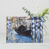 Edouard Manet - Grand Canal, Venetië Bedankkaart (Staand voorkant)