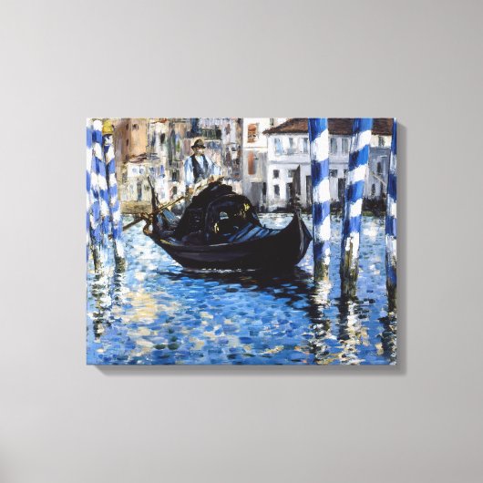Edouard Manet - Grand Canal, Venetië Canvas Afdruk (Voorkant)
