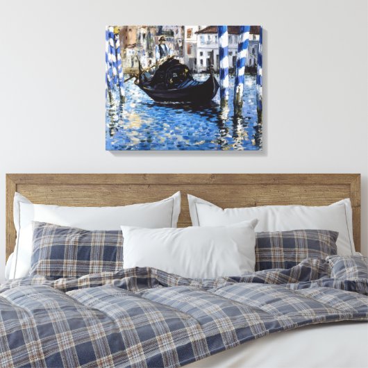 Edouard Manet - Grand Canal, Venetië Canvas Afdruk (Insitu (Slaapkamer))