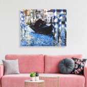 Edouard Manet - Grand Canal, Venetië Canvas Afdruk (Insitu (Woonkamer))