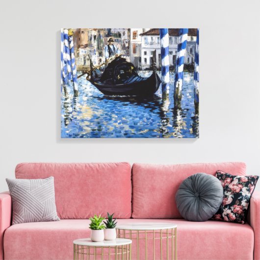 Edouard Manet - Grand Canal, Venetië Canvas Afdruk (Insitu (Woonkamer))