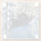 Edouard Manet - Grand Canal, Venetië Glazen Onderzetter (Achterkant)
