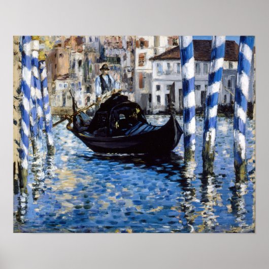 Edouard Manet - Grand Canal, Venetië Poster (Voorkant)