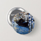 Edouard Manet - Grand Canal, Venetië Ronde Button 5,7 Cm (Voorkant /achterkant)