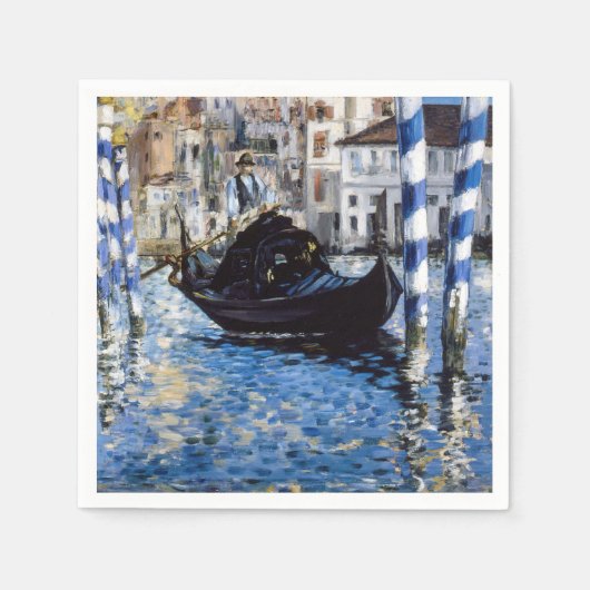 Edouard Manet - Grand Canal, Venetië Servet (Voorkant)