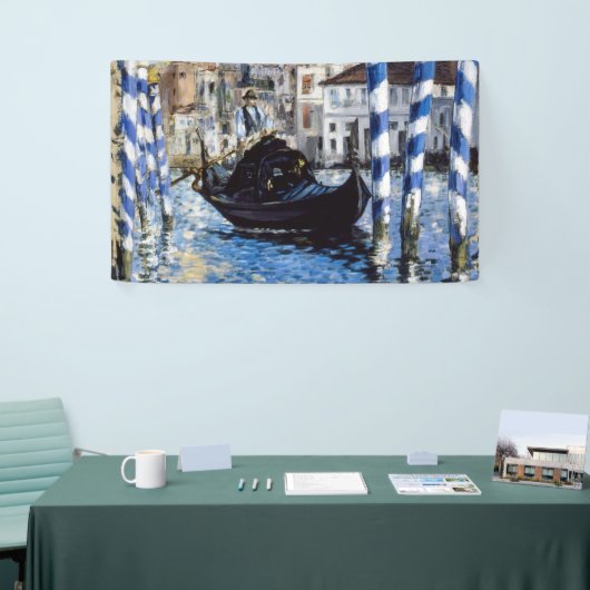 Edouard Manet - Grand Canal, Venetië Spandoek (Beurs)