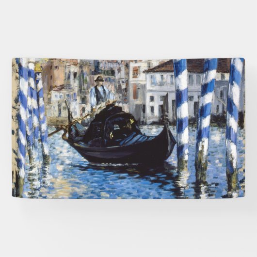 Edouard Manet - Grand Canal, Venetië Spandoek (Horizontaal)