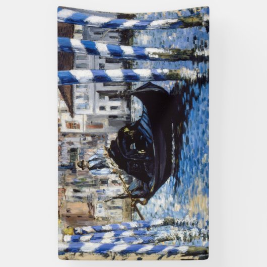 Edouard Manet - Grand Canal, Venetië Spandoek (Verticaal)