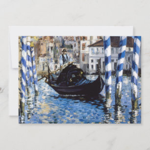 Edouard Manet - Grote Kanaal, Venetië Bedankkaart
