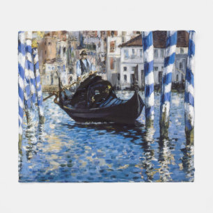 Edouard Manet - Grote Kanaal, Venetië Fleece Deken