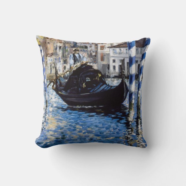 Edouard Manet - Grote Kanaal, Venetië Kussen (Voorkant)