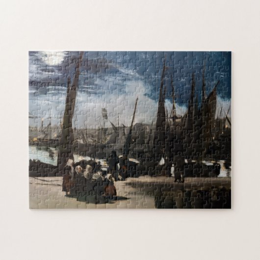 Edouard Manet - Haven van Boulogne door Moonlight Legpuzzel (Horizontaal)
