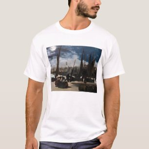 Edouard Manet - Haven van Boulogne door Moonlight T-shirt