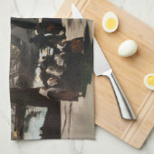 Edouard Manet - Haven van Boulogne door Moonlight Theedoek (Quarter Fold)