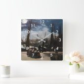 Edouard Manet - Haven van Boulogne door Moonlight Vierkante Klok (Huis)