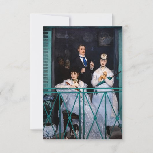 Edouard Manet - Het Balkon / Le Balcon Bedankkaart (Voorkant)