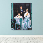 Edouard Manet - Het Balkon / Le Balcon Canvas Afdruk (Insitu (Houten vloer))