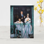 Edouard Manet - Het Balkon / Le Balcon Kaart (Gele Bloem)