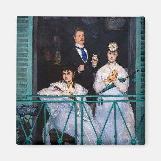Edouard Manet - Het Balkon / Le Balcon Magneet (Voorkant)