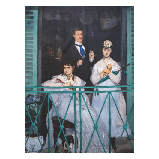Edouard Manet - Het Balkon / Le Balcon Tafelkleed (Voorkant)