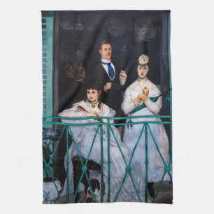 Edouard Manet - Het Balkon / Le Balcon Theedoek