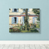 Edouard Manet - Het Parlement in Rueil Canvas Afdruk (Insitu (Houten vloer))