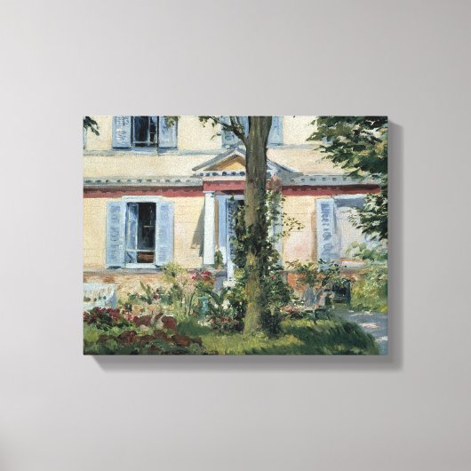 Edouard Manet - Het Parlement in Rueil Canvas Afdruk (Voorkant)
