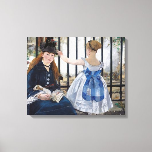 Edouard Manet - Het Spoor Canvas Afdruk (Voorkant)