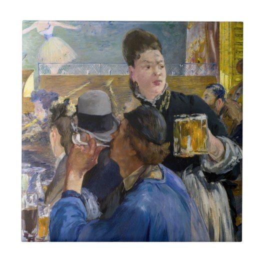 Edouard Manet - Hoek van een Café-Concert Tegeltje (Voorkant)