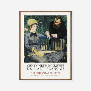 Edouard Manet in Conservatory Art Exhibition Poster