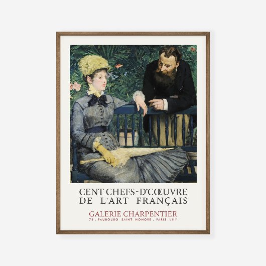 Edouard Manet in Conservatory Art Exhibition Poster